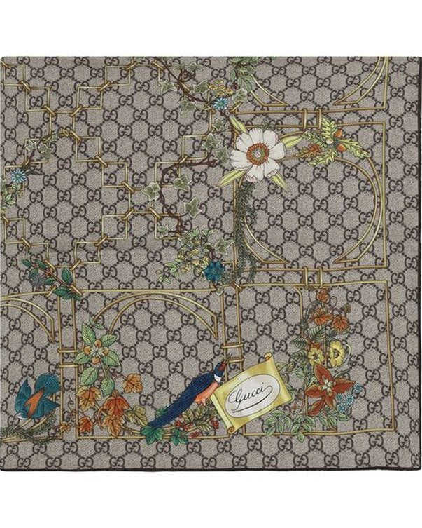 Gucci Multicolor Silk Scarf Glam Steals