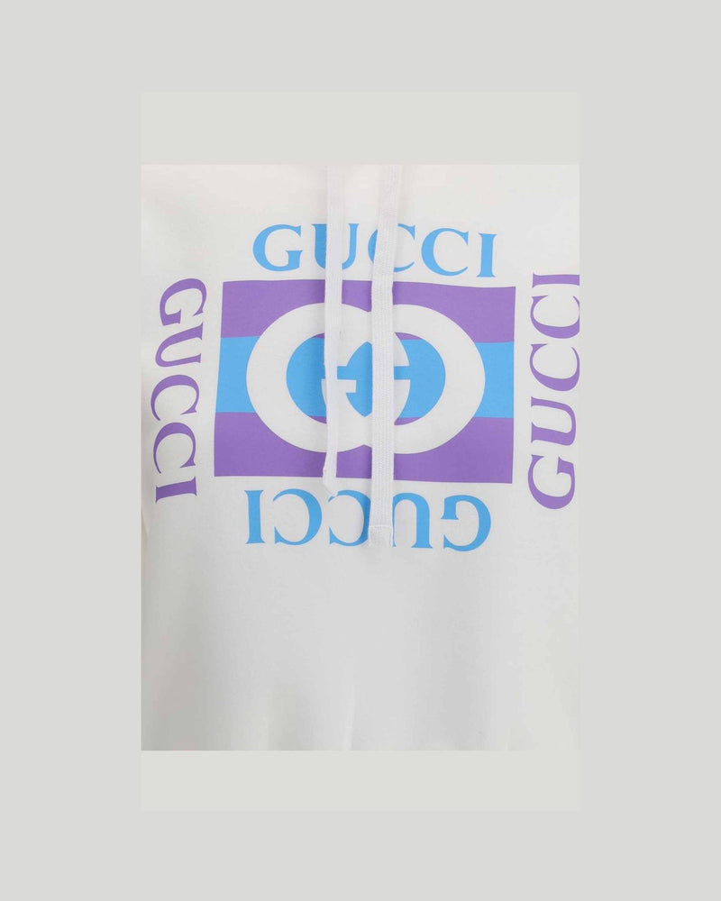Gucci Printed Logo Hoodie Glam Steals