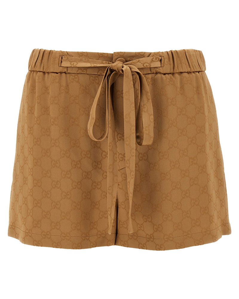 Gucci Satin Shorts Gg Glam Steals