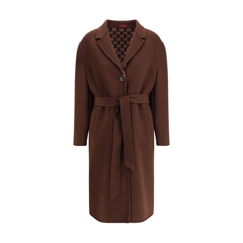 Gucci Silk and Wool Reversible Coat Glam Steals
