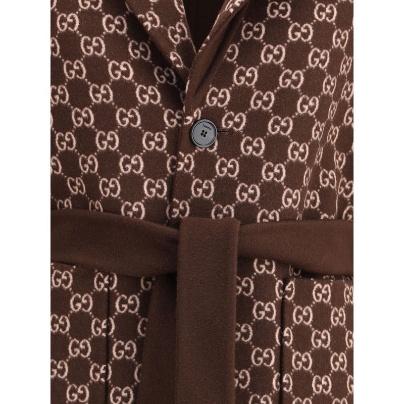 Gucci Silk and Wool Reversible Coat Glam Steals