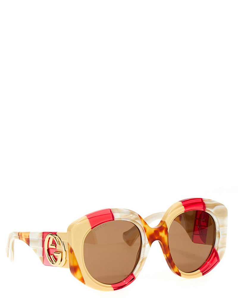 Gucci Tricolor Sunglasses Glam Steals