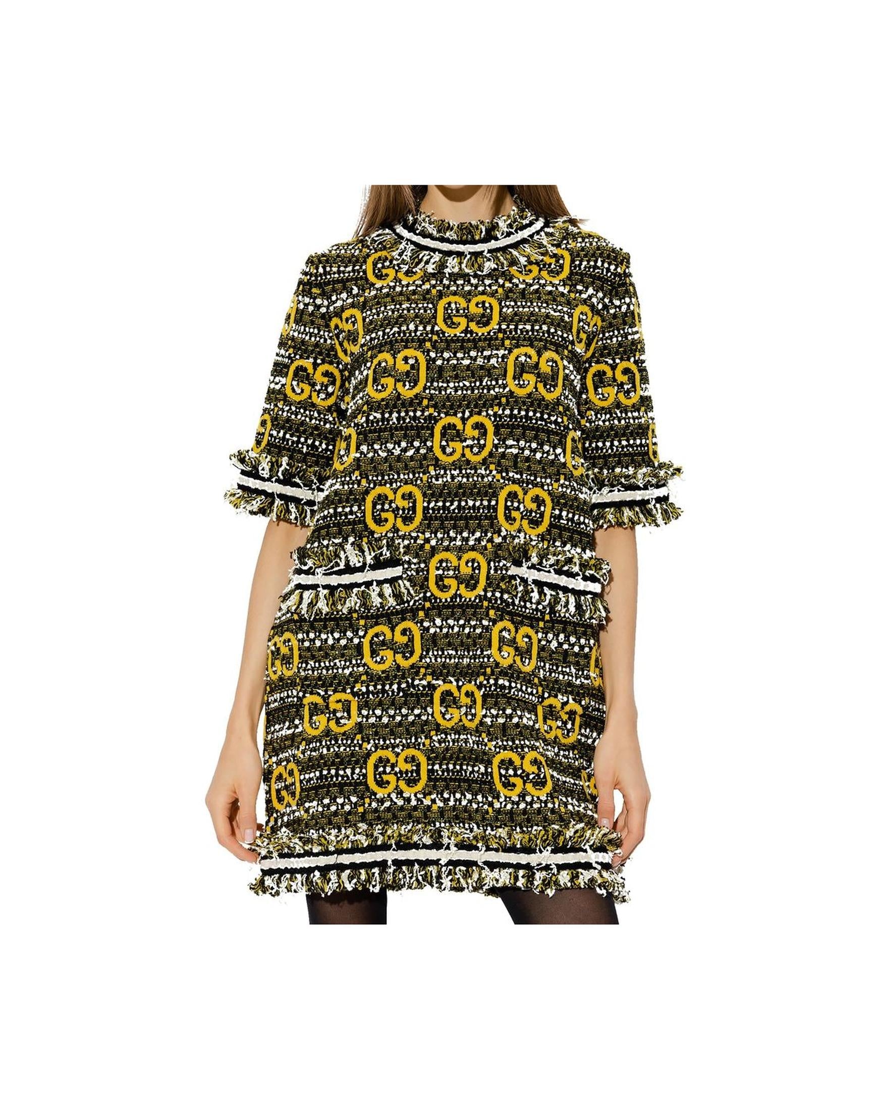 Gucci Tweed Mini Dress Glam Steals