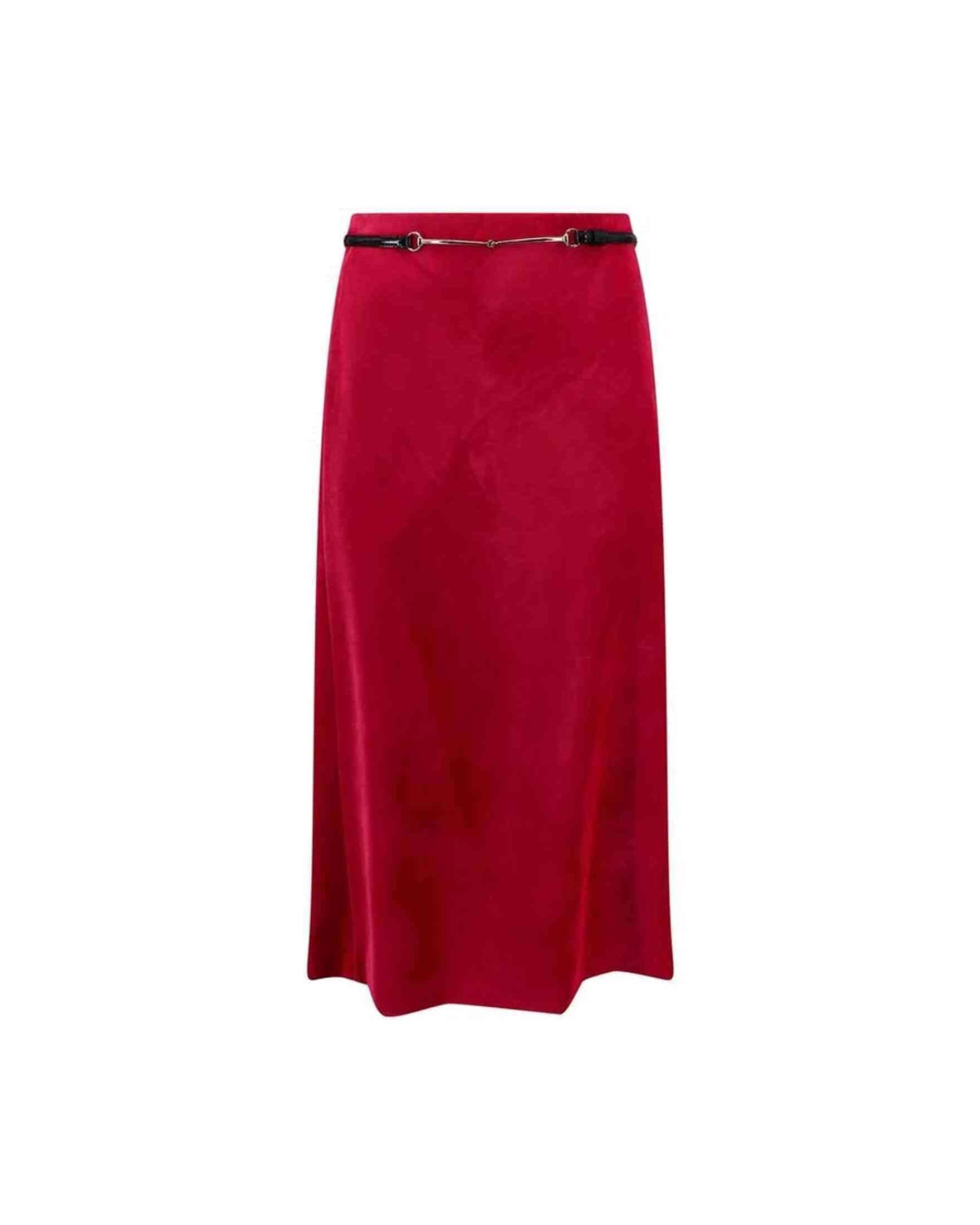 Gucci Velvet Bloom Midi Skirt Glam Steals