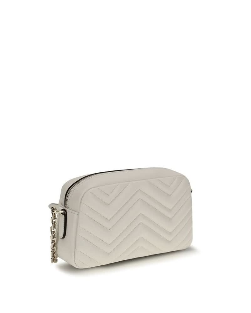 Gucci White Calf Leather Bos Taurus Handbag Glam Steals
