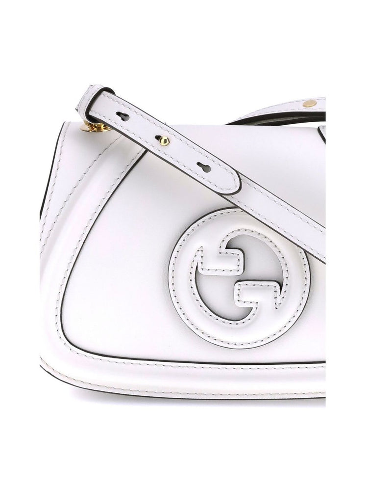 Gucci White Calf Leather Bos Taurus Handbag Glam Steals