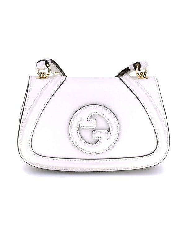 Gucci White Calf Leather Bos Taurus Handbag Glam Steals