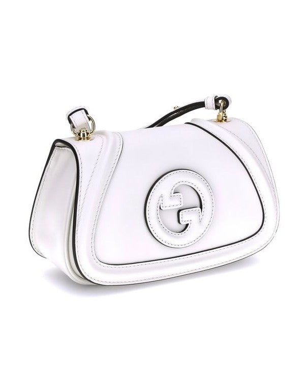 Gucci White Calf Leather Bos Taurus Handbag Glam Steals