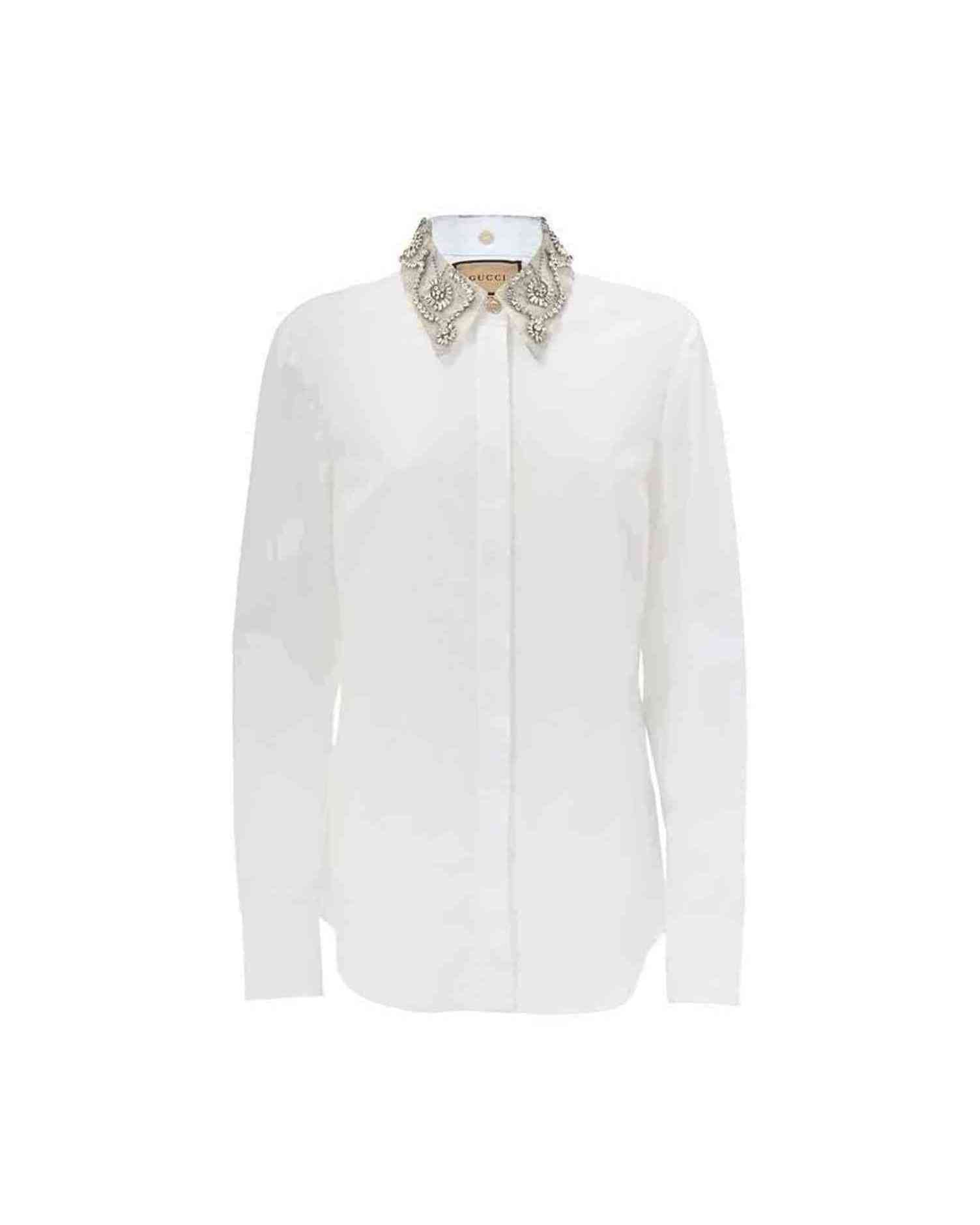 Gucci White Cotton Shirt Glam Steals