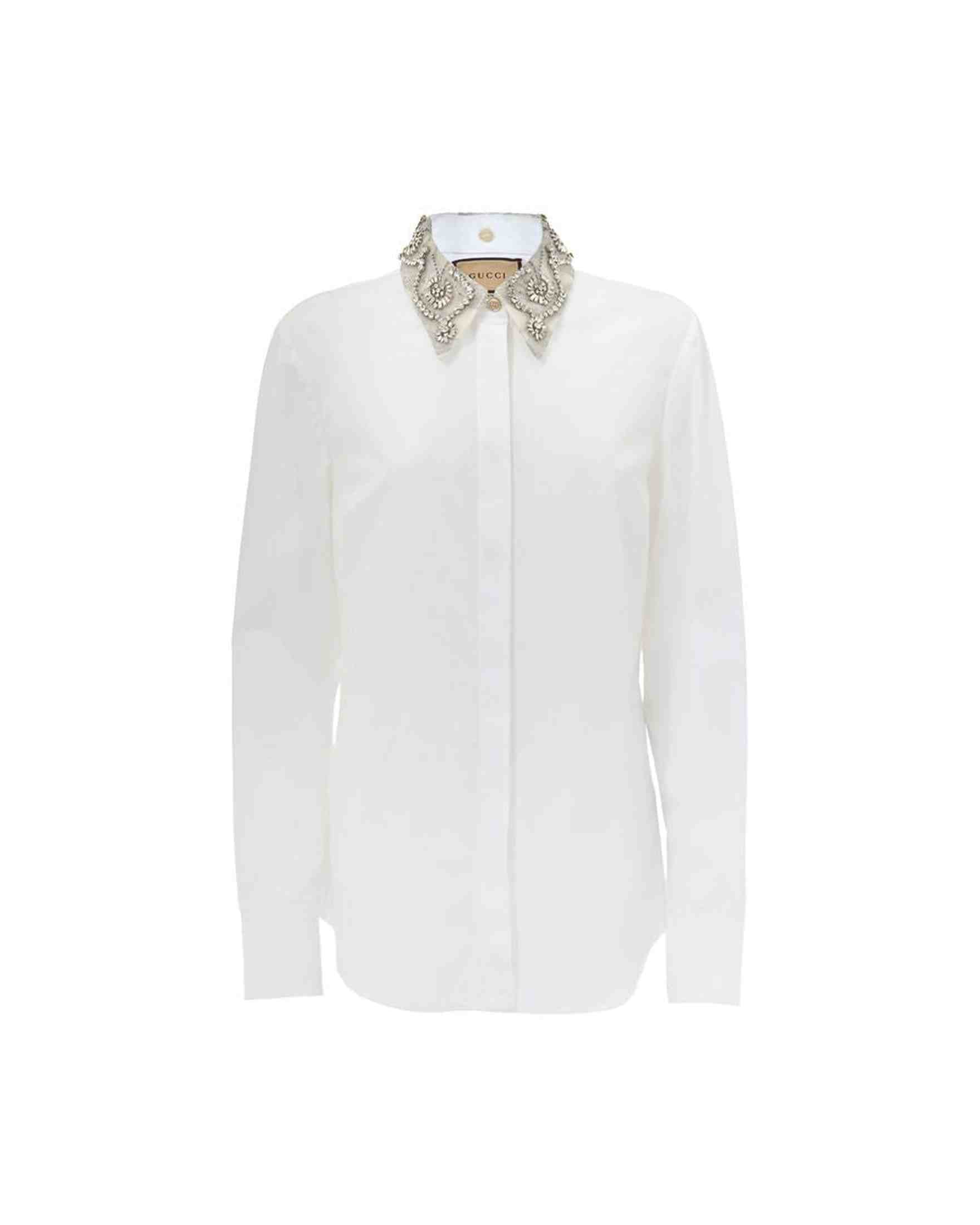 Gucci White Cotton Shirt Glam Steals
