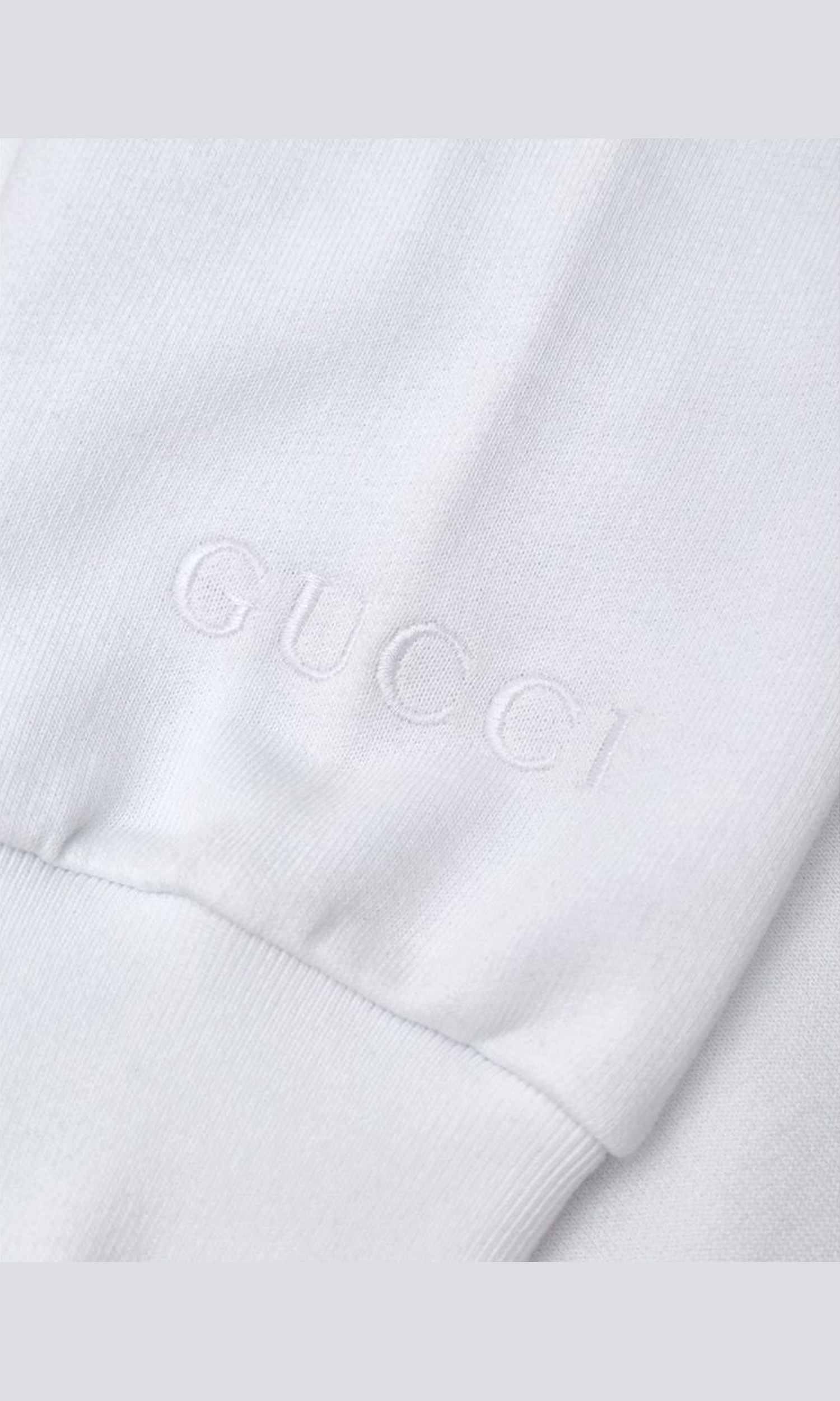 Gucci White Cotton Sweat-Shirt Glam Steals