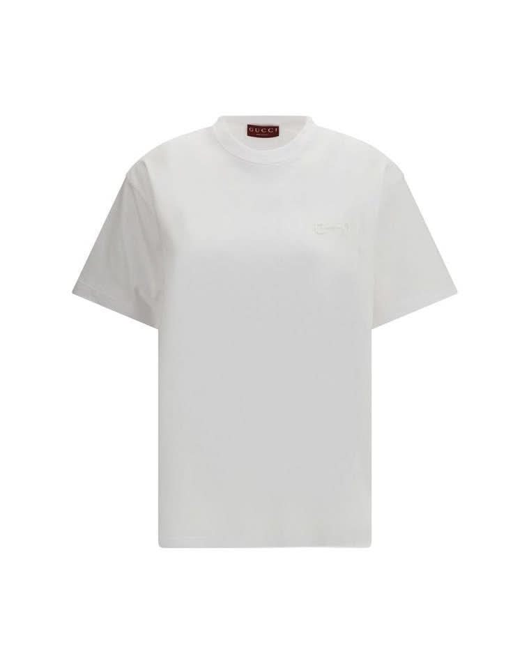 Gucci White Cotton T-Shirt 