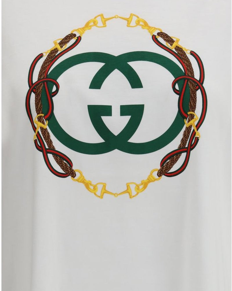 Gucci White Cotton T-shirt Glam Steals