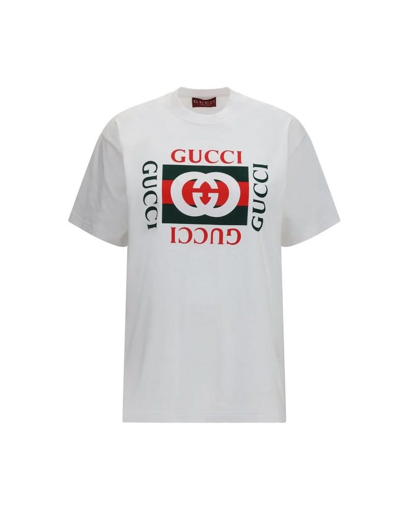 Gucci White Cotton T-shirt Glam Steals