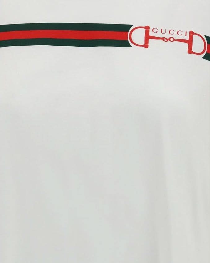 Gucci White Cotton T-shirt Glam Steals