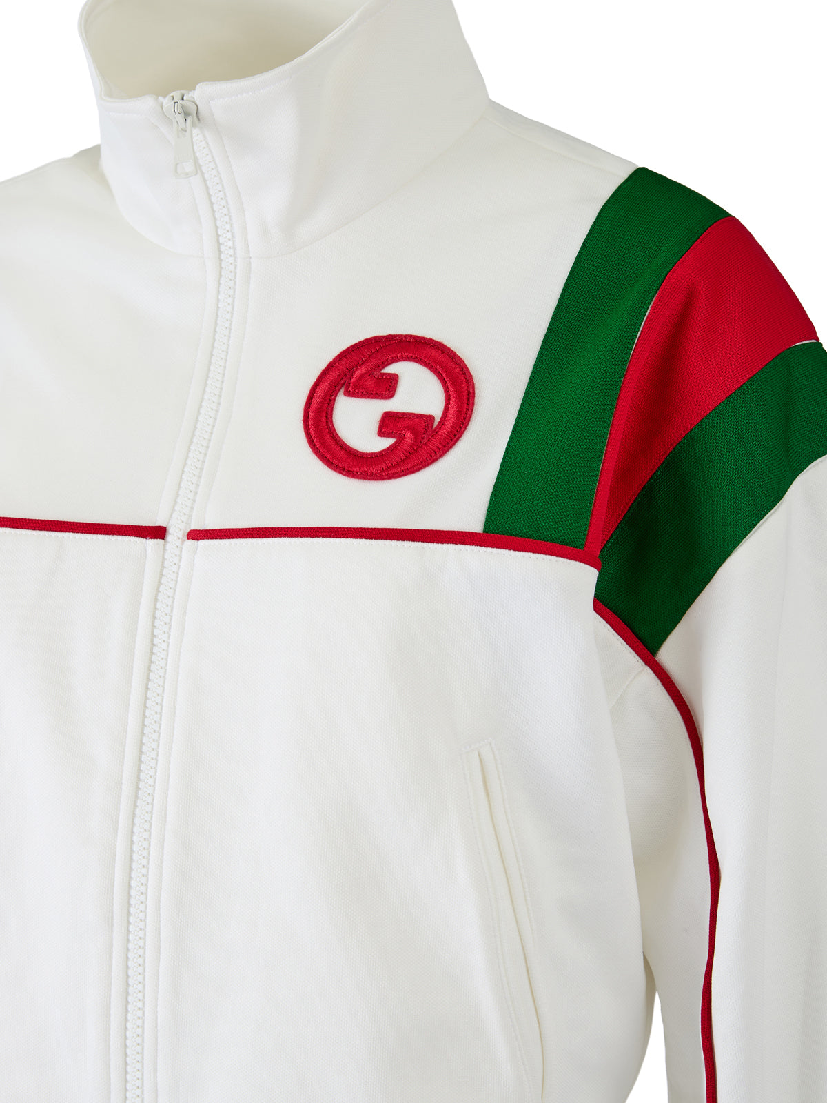 Gucci White Polyester Logo Sweat-Shirt Glam Steals
