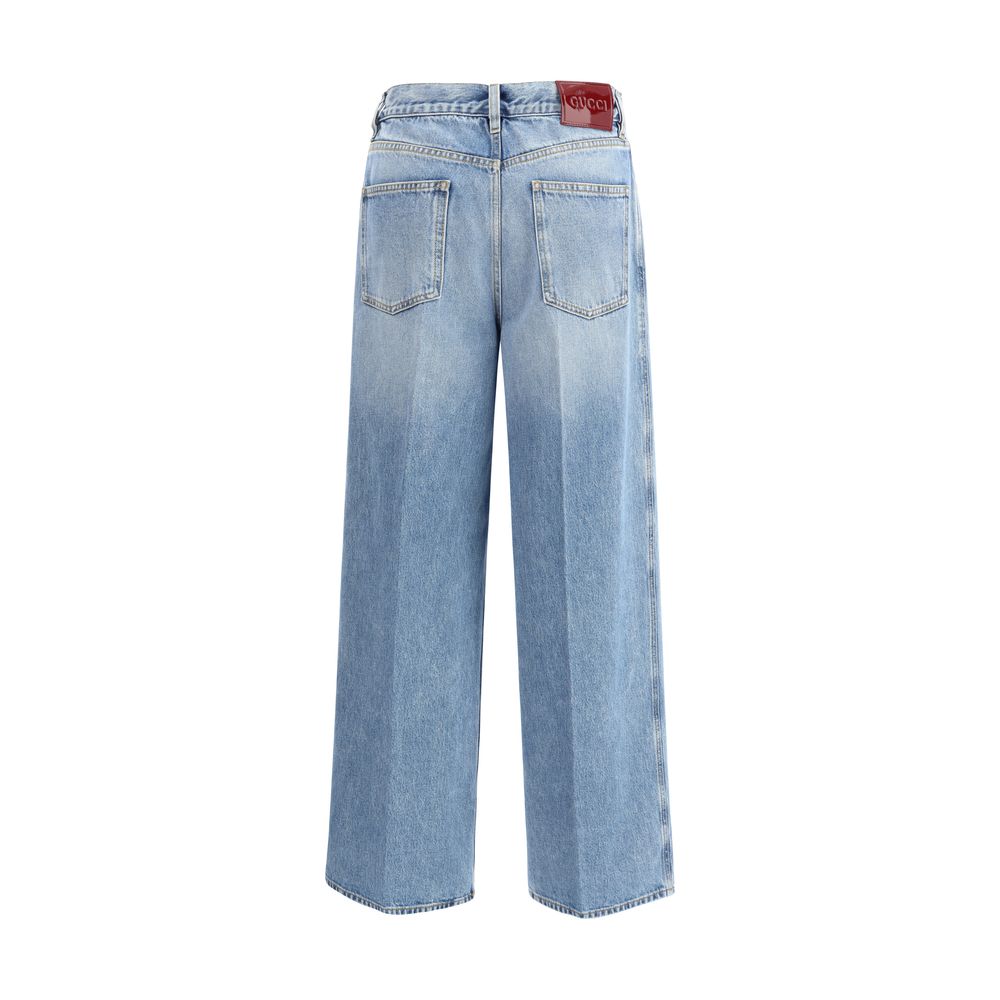 Gucci Wide Leg Jeans Glam Steals