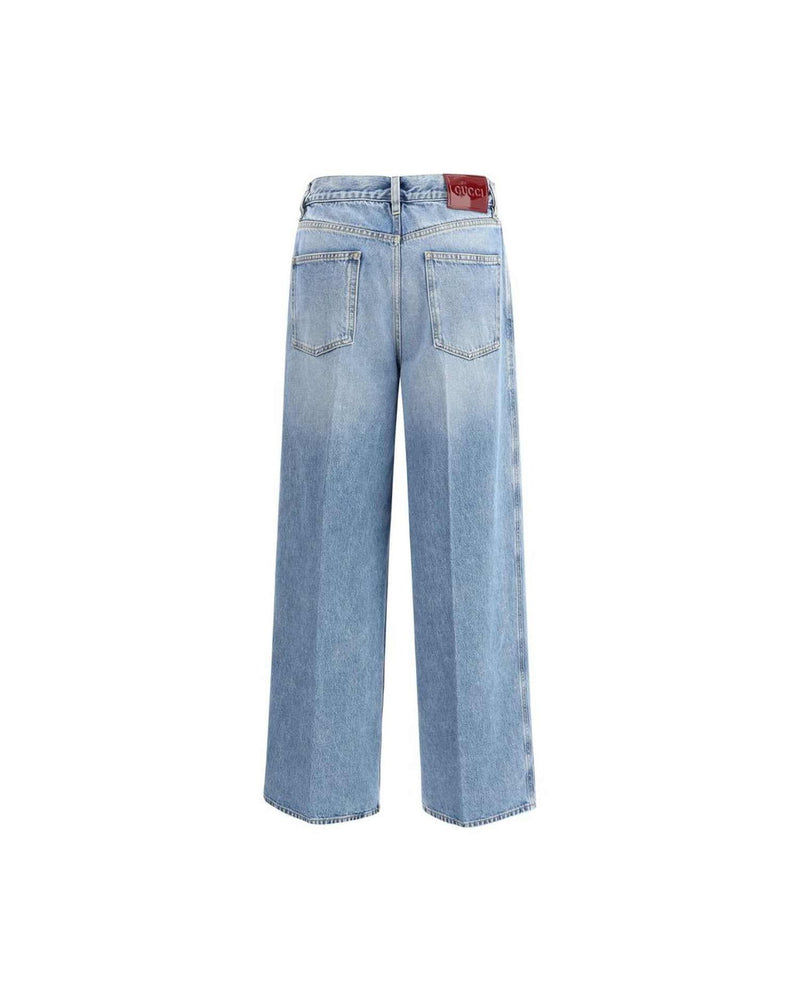Gucci Wide Leg Jeans Glam Steals