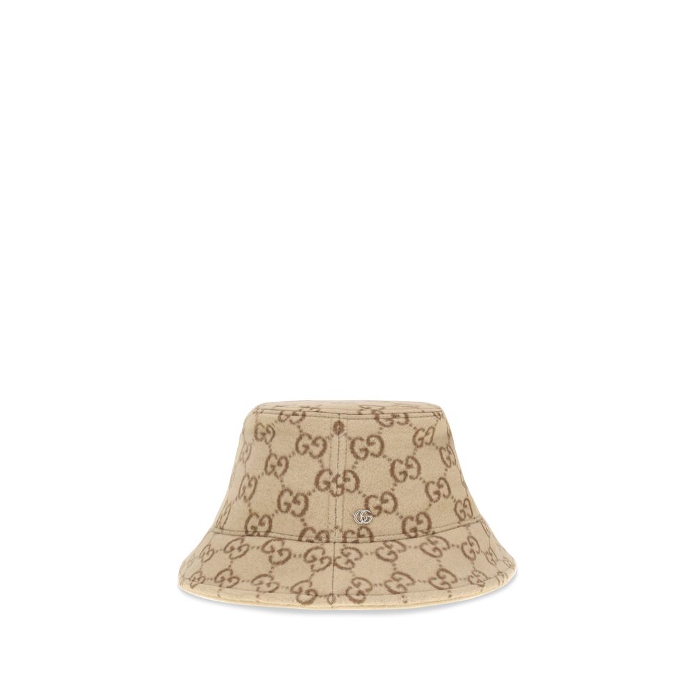 Gucci Wool Gg Jacquard Bucket Hat Glam Steals