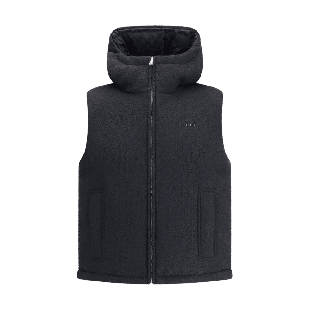 Gucci Wool Reversible Bouclé Gilet