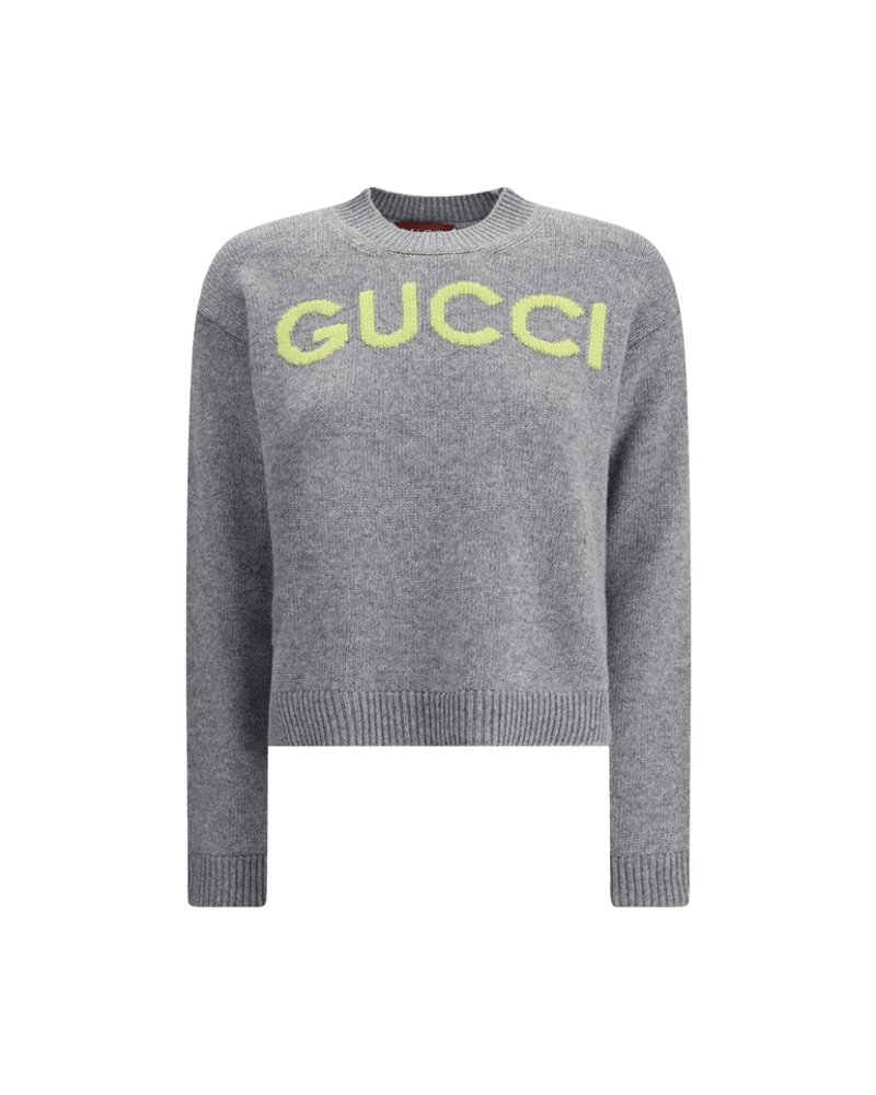 Gucci Wool Sweater with embroidered monogram Glam Steals