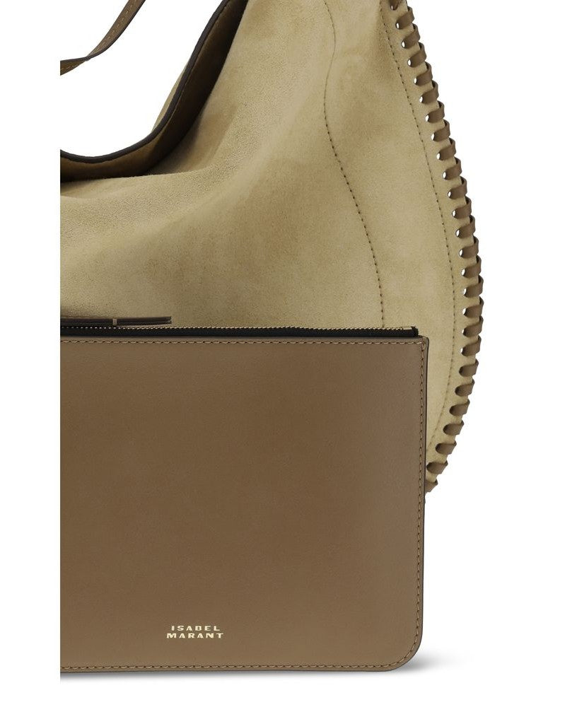 Isabel Marant Beige Calf Leather Bos Taurus Shoulder Bag