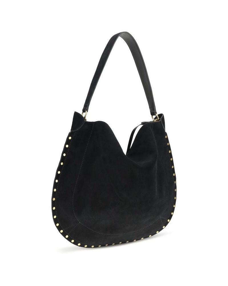 Isabel Marant Black Calf Leather Bos Taurus Shoulder Bag