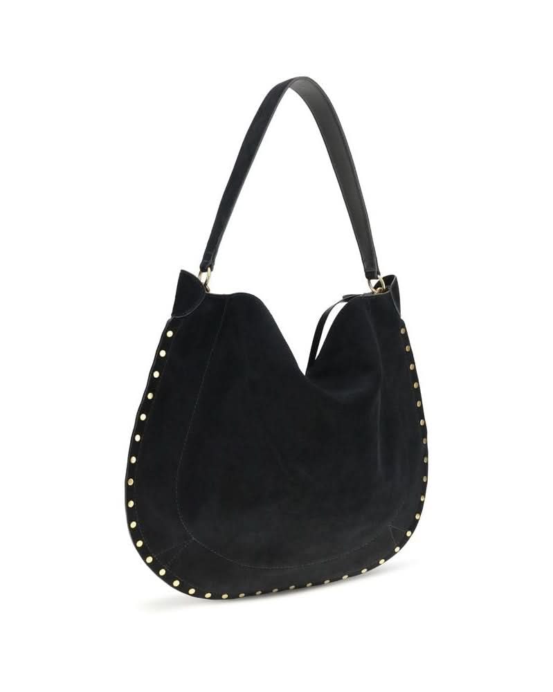 Isabel Marant Black Calf Leather Bos Taurus Shoulder Bag 