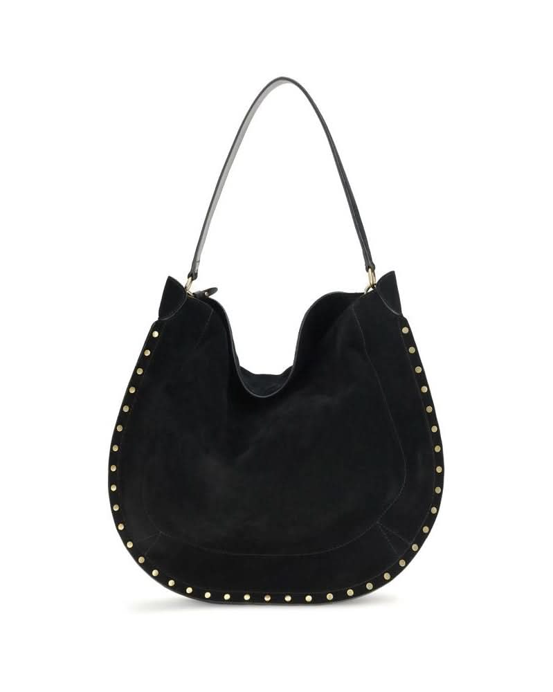 Isabel Marant Black Calf Leather Bos Taurus Shoulder Bag 