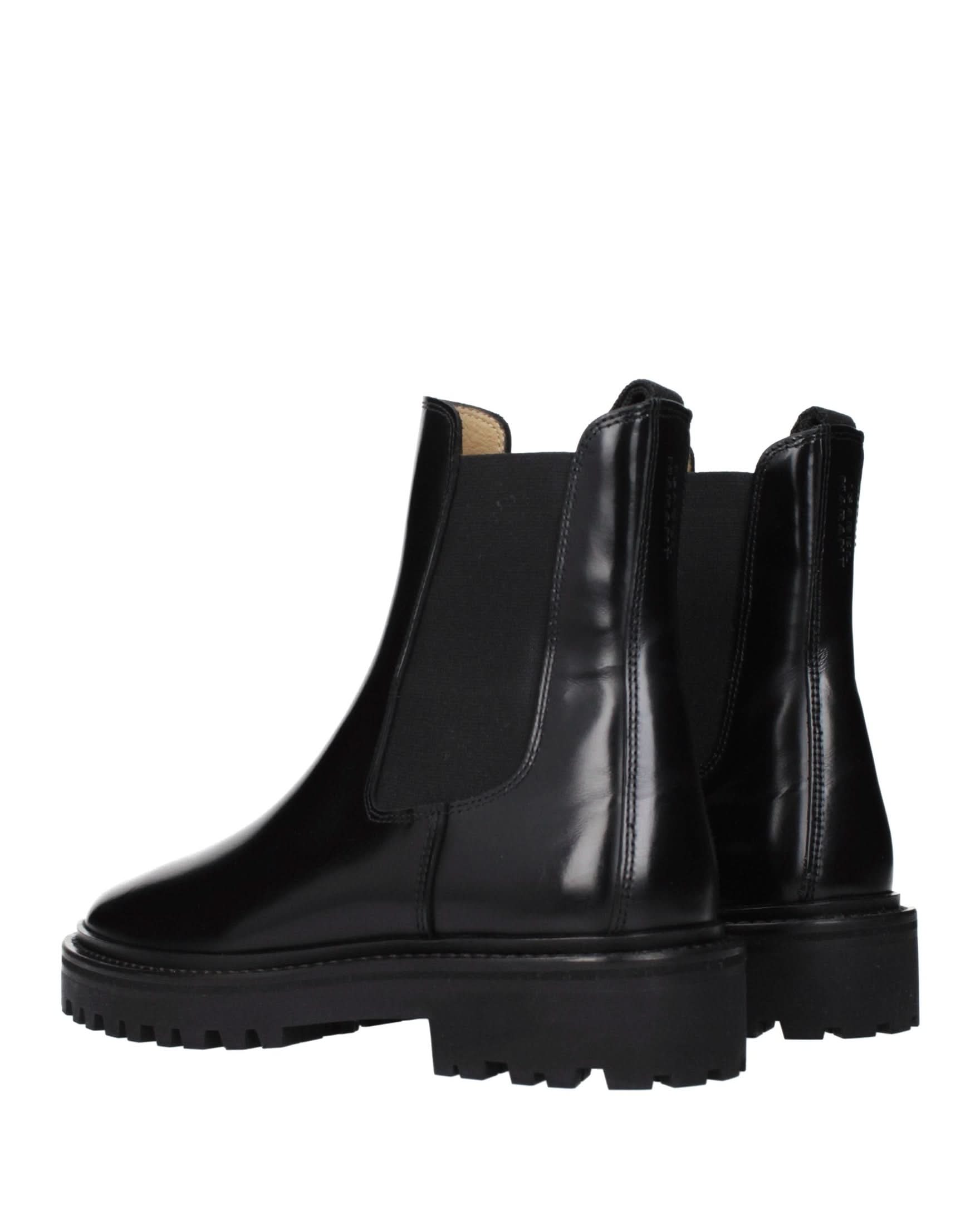 Isabel Marant Black Leather Ankle Boots Glam Steals