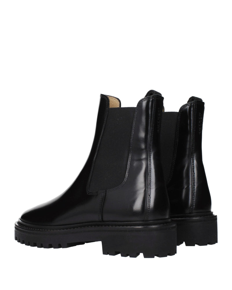 Isabel Marant Black Leather Ankle Boots Glam Steals