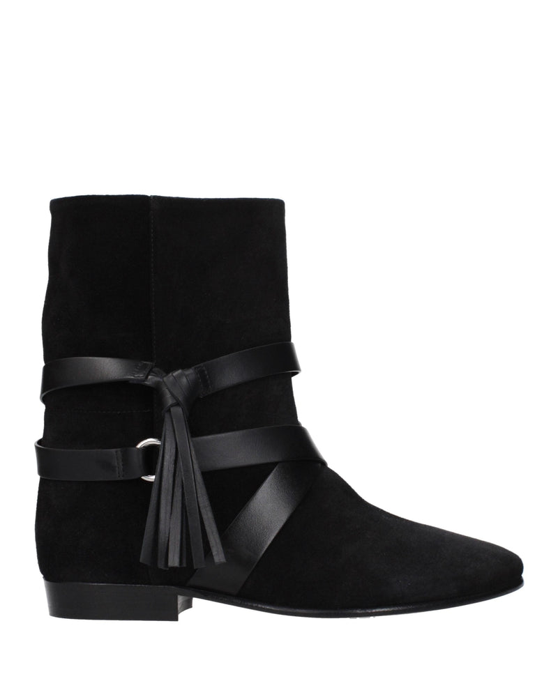 Isabel Marant Black Leather Ankle Boots Glam Steals