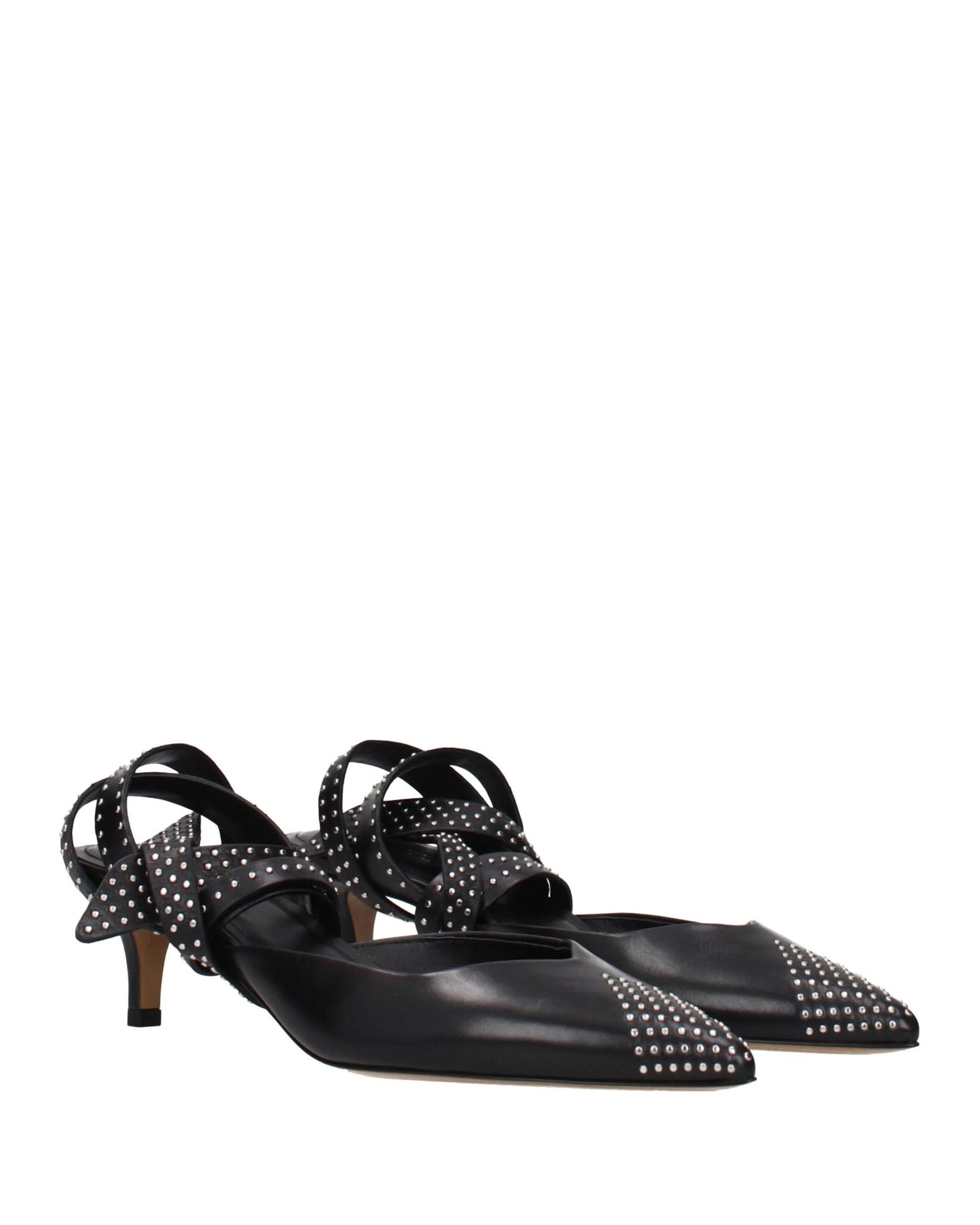 Isabel Marant Black Leather High Heel Pumps Glam Steals