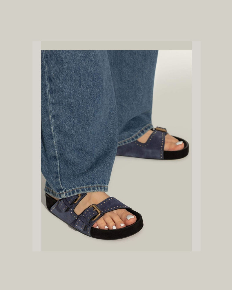 Isabel Marant Blue Sandals Glam Steals