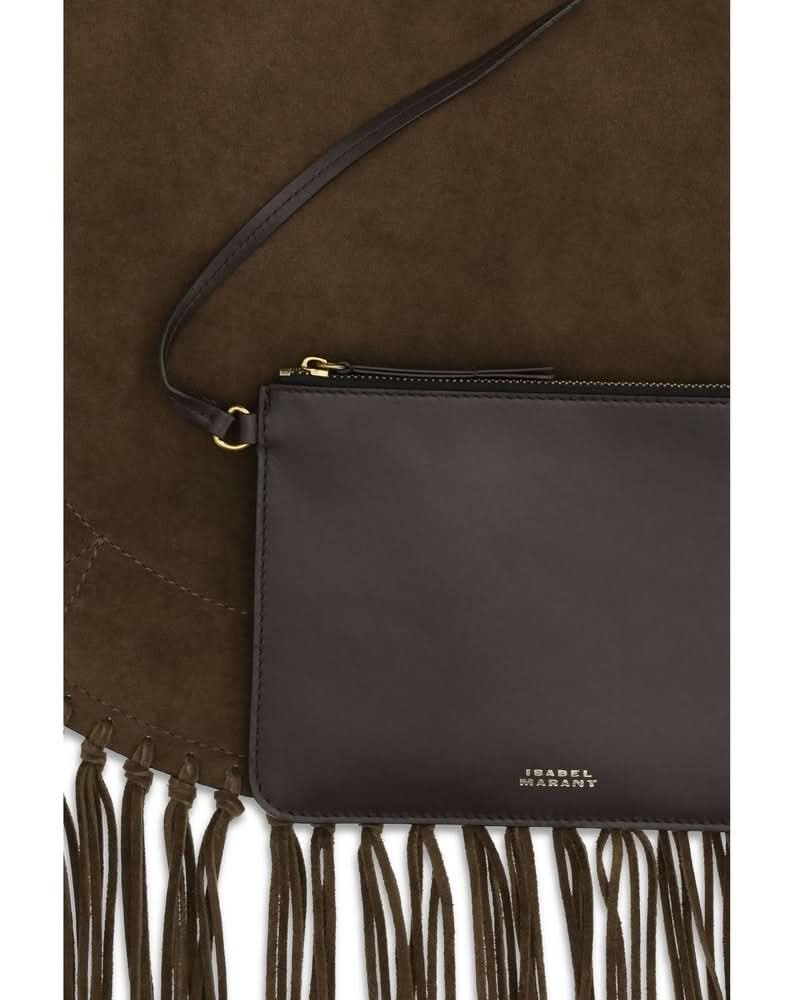 Isabel Marant Brown Calf Leather Bos Taurus Shoulder Bag Glam Steals