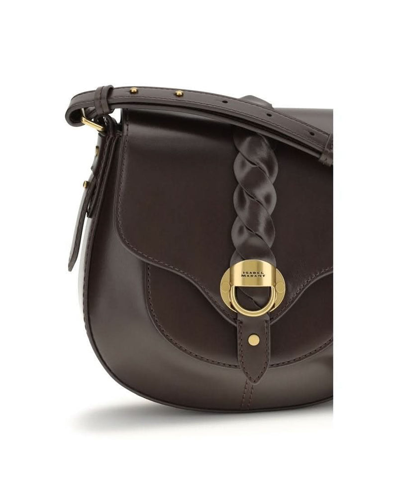 Isabel Marant Brown Calf Leather Bos Taurus Shoulder Bag Glam Steals