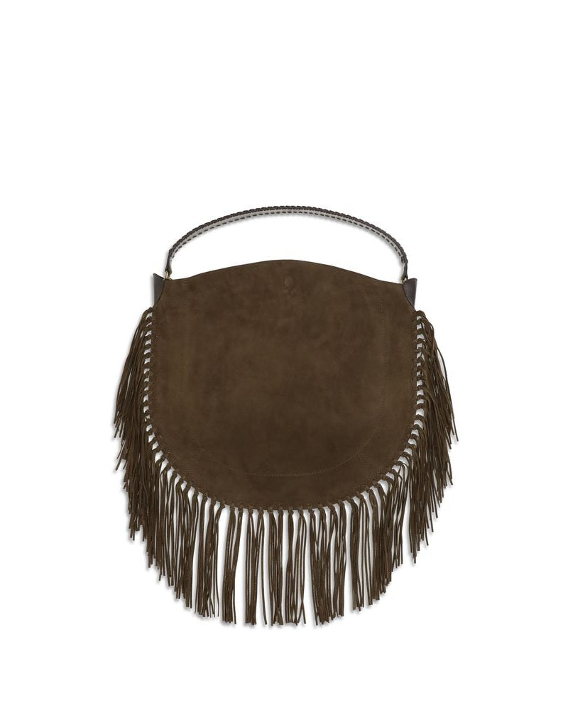 Isabel Marant Brown Calf Leather Bos Taurus Shoulder Bag