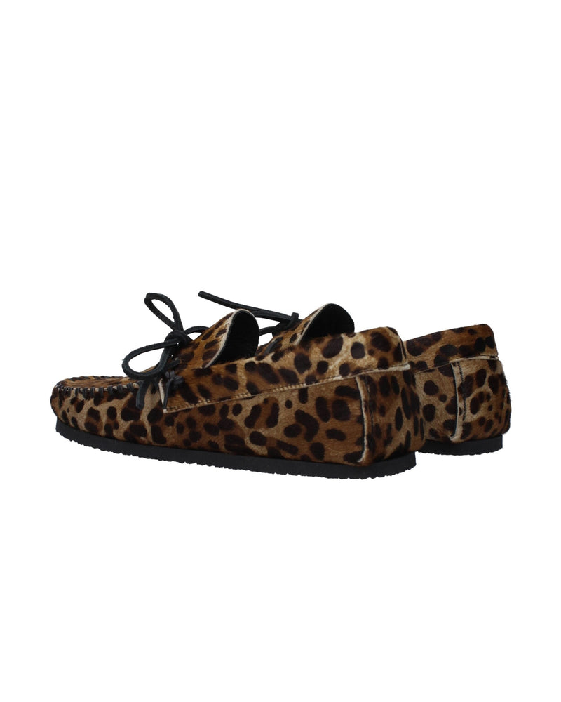 Isabel Marant Brown Horsehair Slip On Loafers Shoes