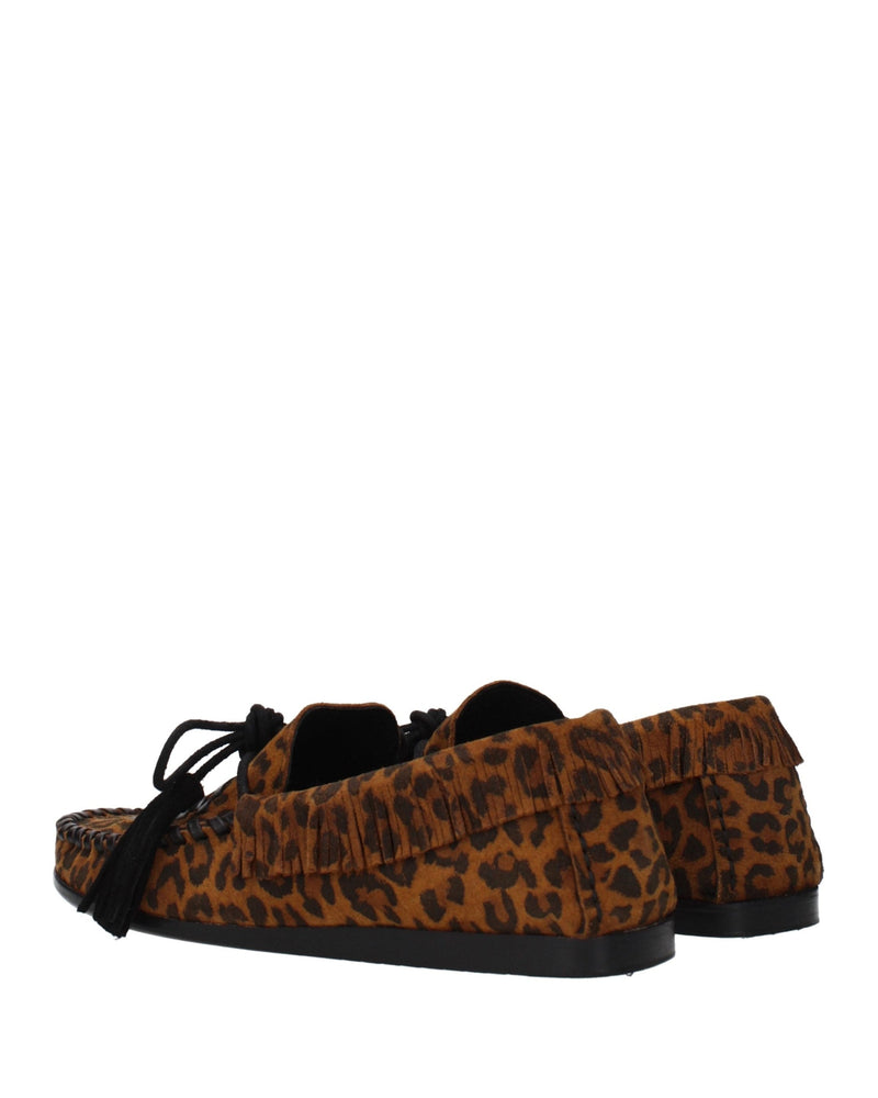 Isabel Marant Brown Leather Slip On Loafers Glam Steals