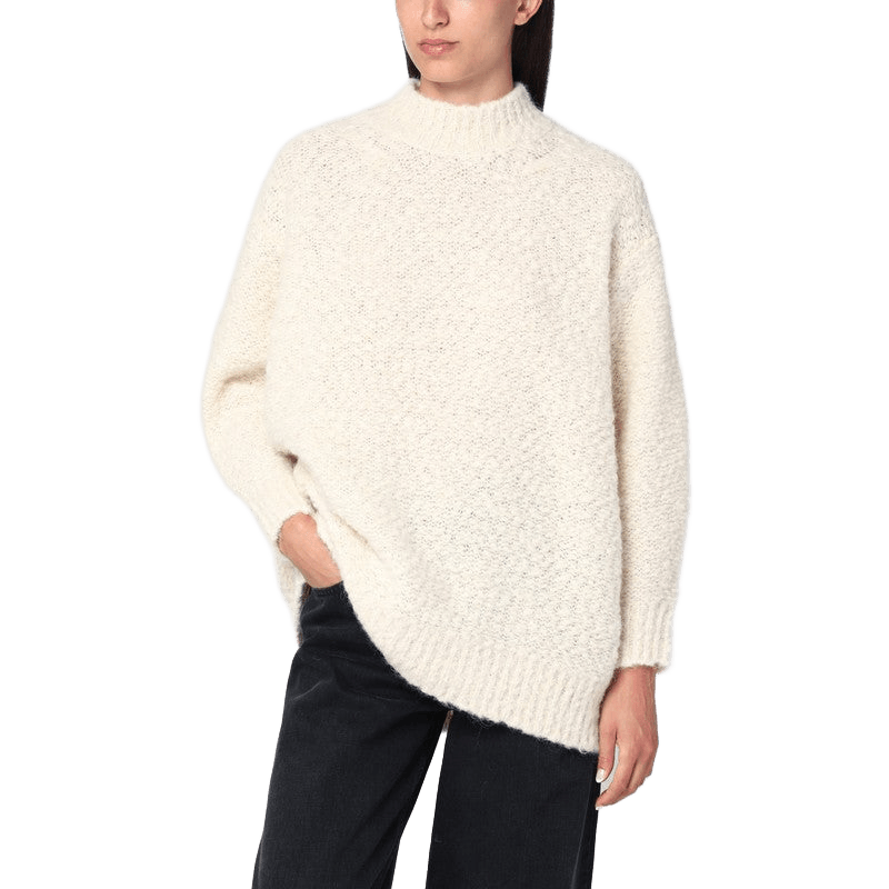 Isabel Marant Ecru Sweater in Alpaca Blend Glam Steals