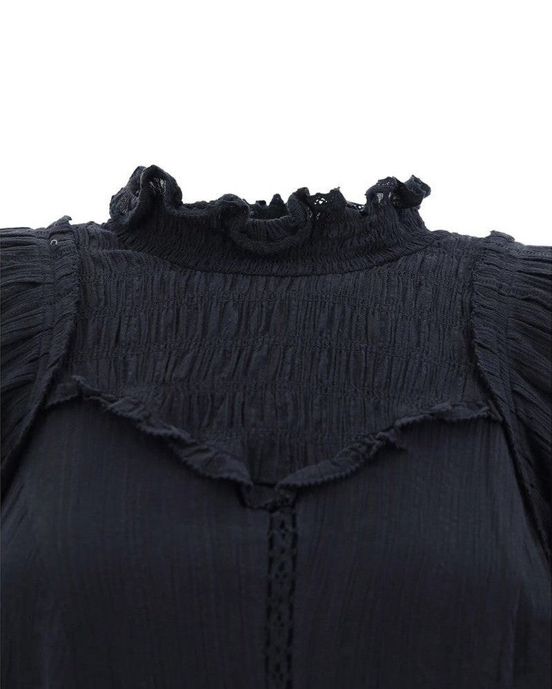 Isabel Marant Etoile Black Cotton Dress 