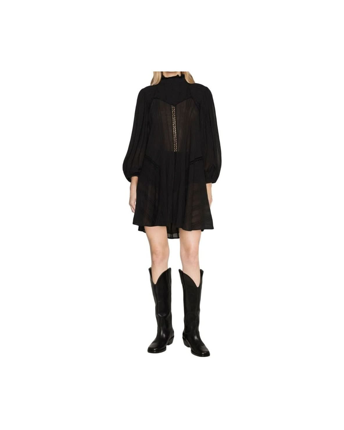 Isabel Marant Etoile Black Cotton Dress 