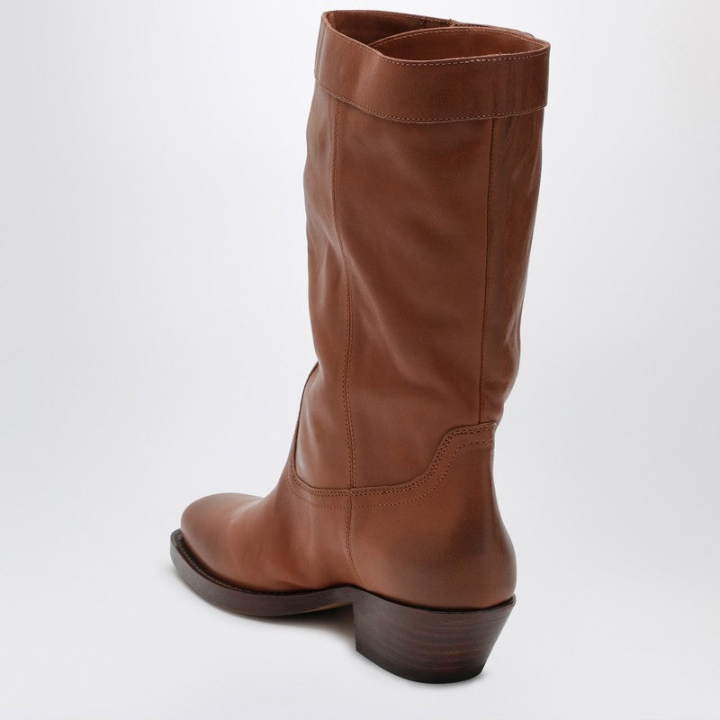 Isabel Marant Leather Ademe Havana Biker Boot Glam Steals