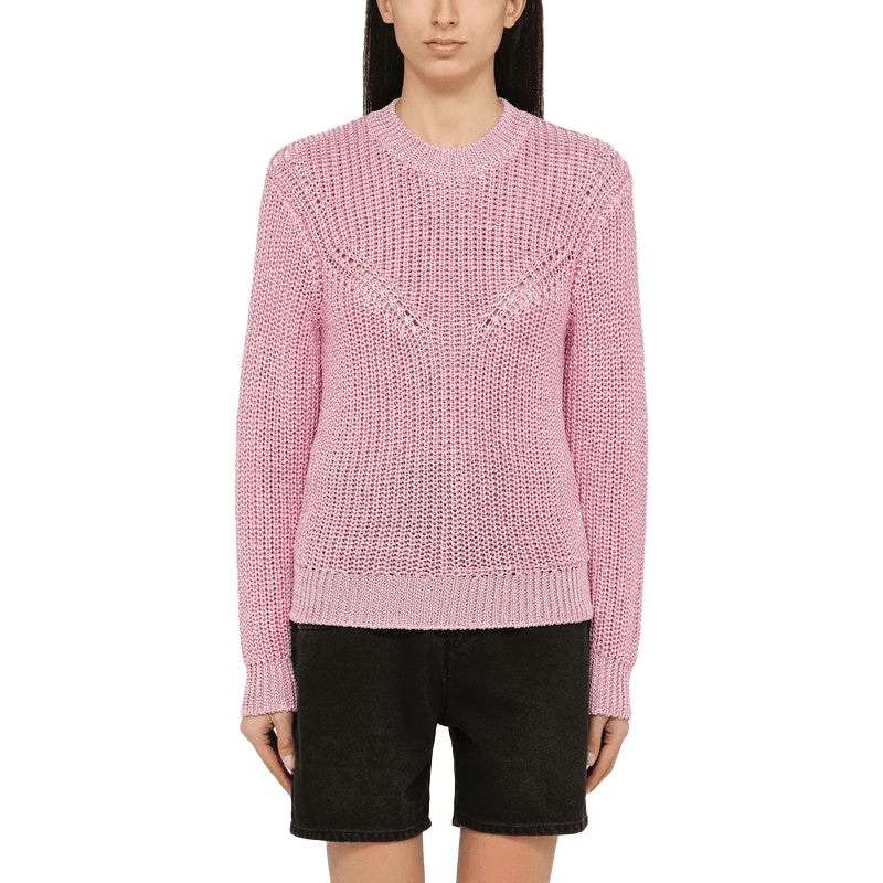 Isabel Marant Pink Polyester Recycled Crew Neck Jumper Glam Steals