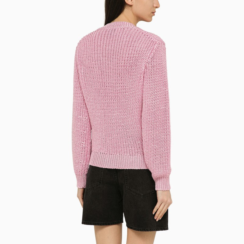 Isabel Marant Pink Polyester Recycled Crew Neck Jumper Glam Steals