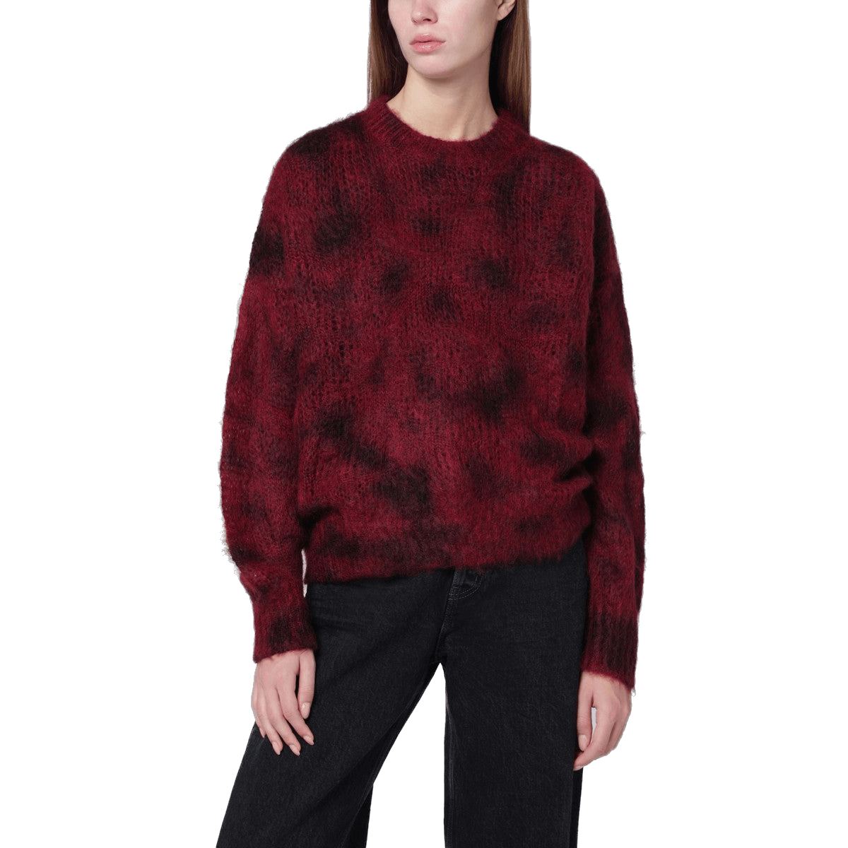 Isabel Marant Wool Myriam Sweater in Spray Effect Kid Mohair