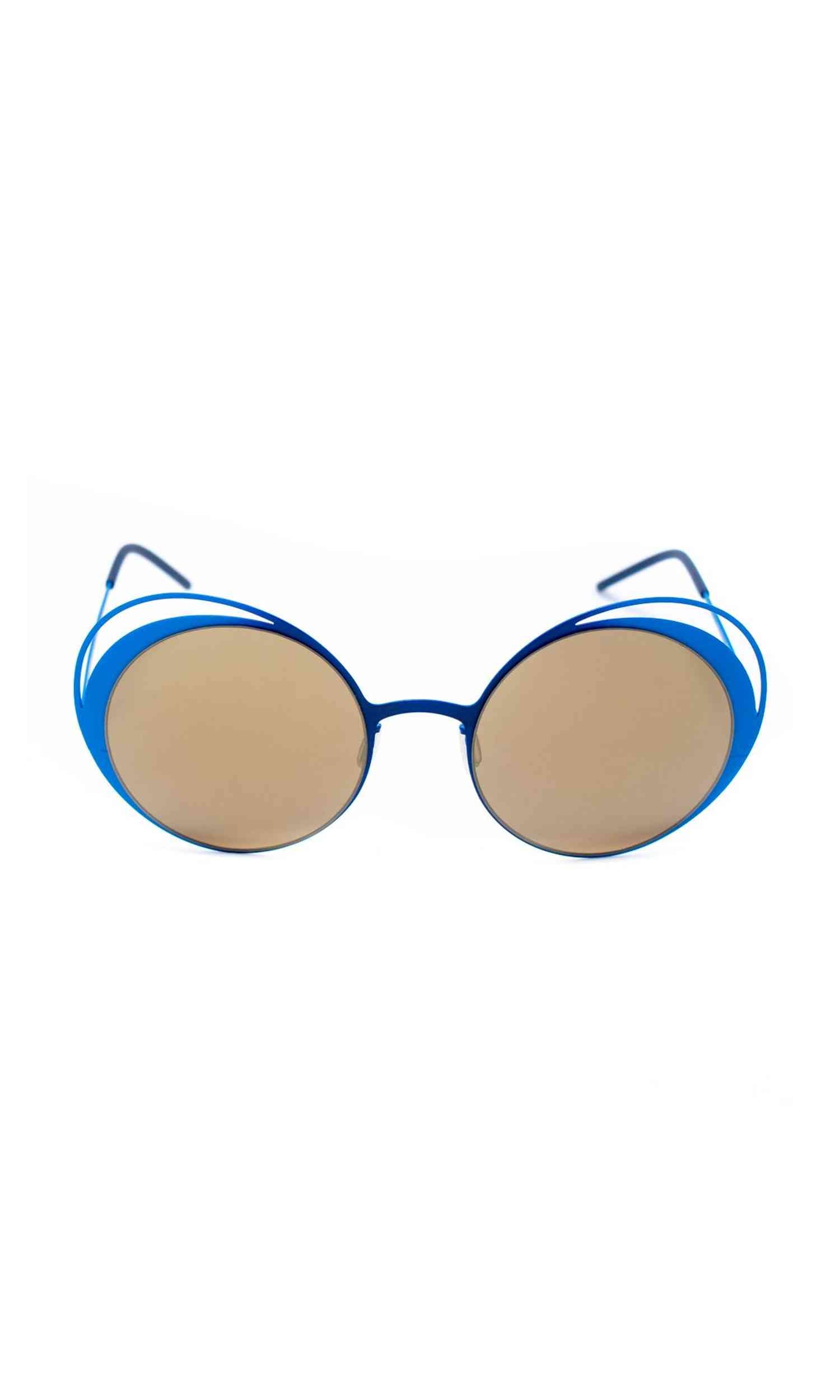 Italia Independent Blue Metal Sunglasses Glam Steals