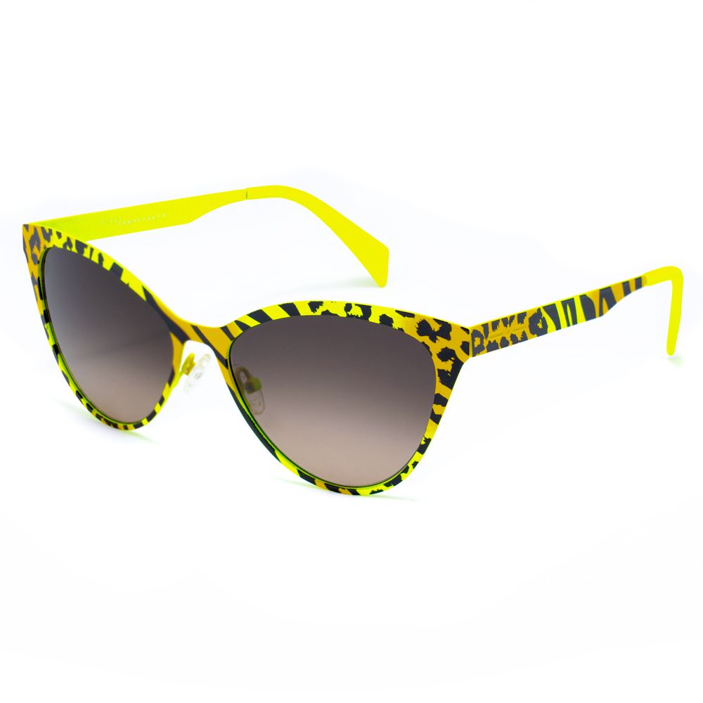 Italia Independent Yellow Metal Sunglasses Glam Steals