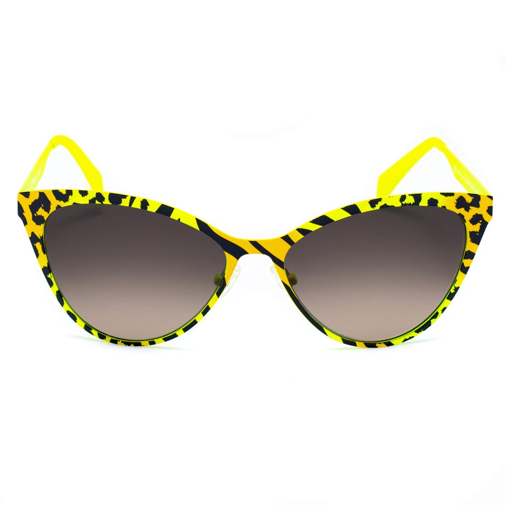 Italia Independent Yellow Metal Sunglasses Glam Steals