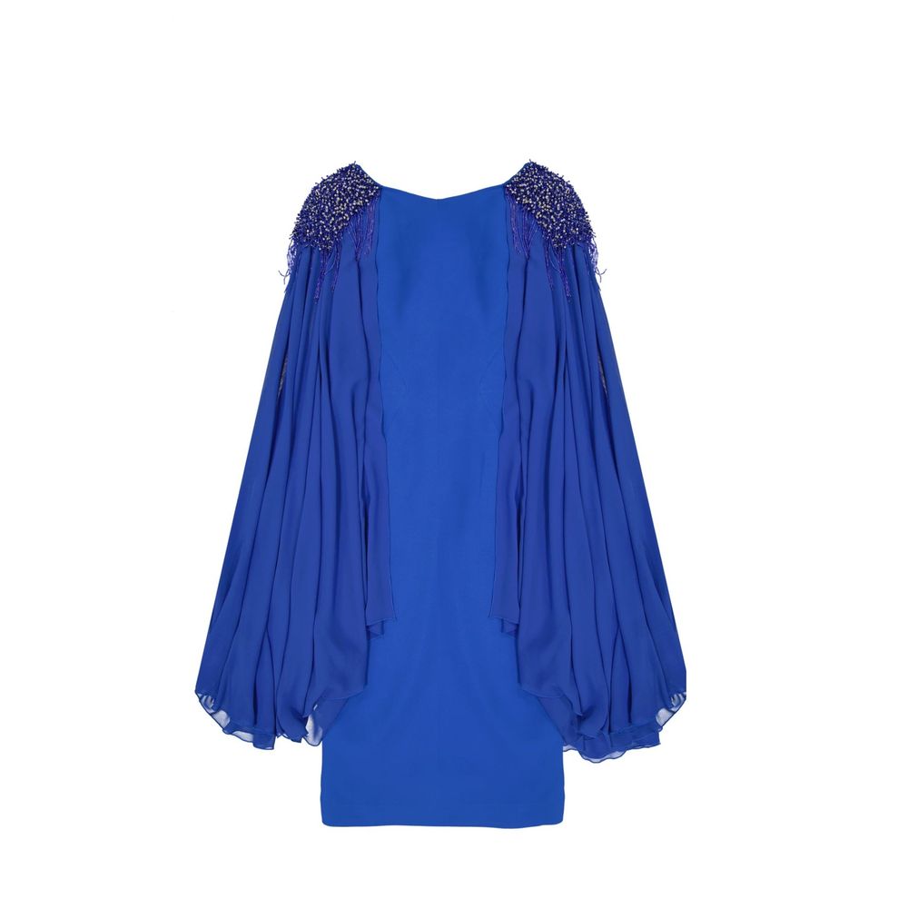 Ivan Montesi Beaded Shoulders Dress Glam Steals